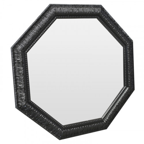 зеркало восьмиугольное черное с резьбой black sparkle в Таганроге