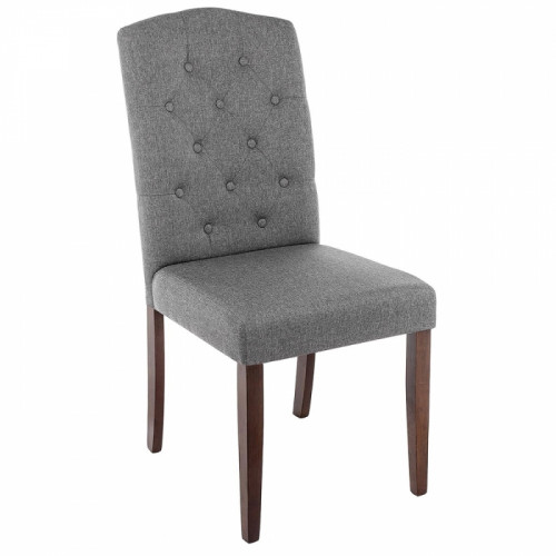 стул деревянный dark walnut / fabric grey в Таганроге