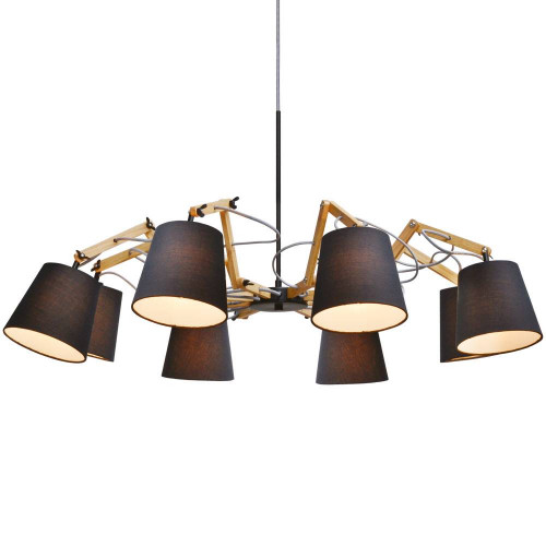 подвесная люстра arte lamp pinoccio a5700lm-8bk в Таганроге