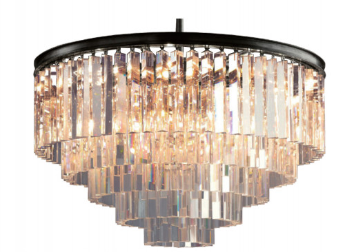 люстра odeon 5 rings черное основание в Таганроге