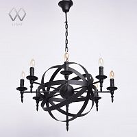 подвесная люстра mw-light замок 249017208 черная в Таганроге
