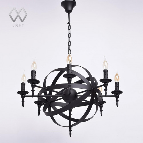 подвесная люстра mw-light замок 249017208 черная в Таганроге