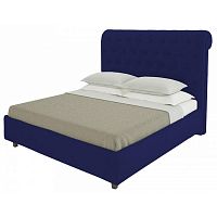 кровать двуспальная 180х200 синяя из велюра sweet dreams в Таганроге