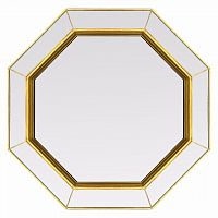 зеркало золотое венецианское восьмиугольное espresso gold в Таганроге