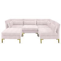 диван zara sectional угловой розовый в Таганроге