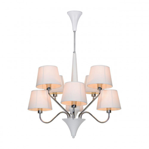 подвесная люстра arte lamp a1528lm-8wh белая в Таганроге