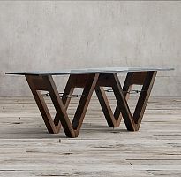 стол wood and glass 243 коричневый в Таганроге
