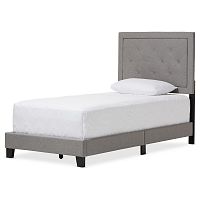 кровать paris linen upholstered gray 90х200 в Таганроге