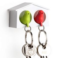 держатель+брелок для ключей двойной mini sparrow зеленый-красный в Таганроге