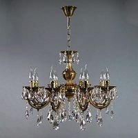 подвесная люстра ambiente aria 8818/8 pb tear drop бронза в Таганроге