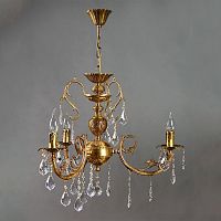 подвесная люстра ambiente alicante 8888/3 ab leaf crystal в Таганроге