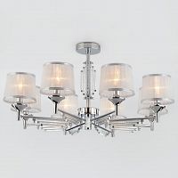 потолочная люстра eurosvet amalfi 60081/8 хром в Таганроге