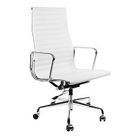 кресло eames style белая кожа в Таганроге