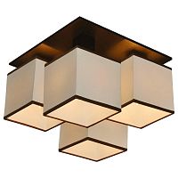 потолочная люстра arte lamp quadro a4402pl-4bk в Таганроге