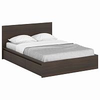 кровать деревянная двуспальная 160х200 коричневая unit dark brown в Таганроге