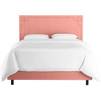 кровать двуспальная с мягкой спинкой 180х200 розовая aiden pink в Таганроге