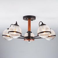 потолочная люстра eurosvet livia 70081/5 черный в Таганроге
