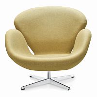кресло swan chair бежевое в Таганроге