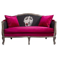 диван «комплимент руж» fornasetti прямой красный с черным в Таганроге
