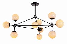 люстра modo 10 black+white черная, белые плафоны в Таганроге