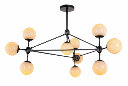 люстра modo 10 black+white черная, белые плафоны в Таганроге