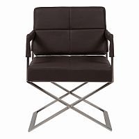 кресло aster x chair темно-коричневое в Таганроге