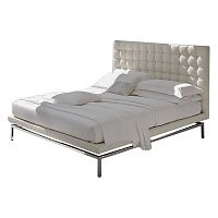 кровать двуспальная 180х200 белая из экокожи konigreich в Таганроге