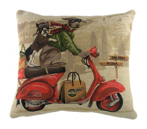 подушка с картинкой scooter dogs red в Таганроге