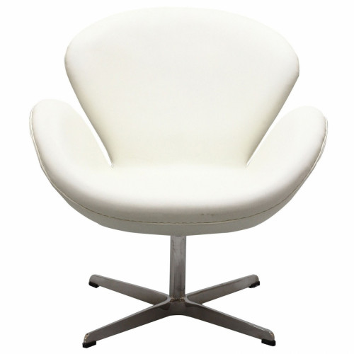 кресло swan chair экокожа белое в Таганроге