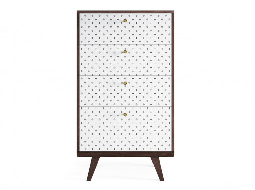 высокий комод thimon тёмный дуб / принт №047 в Таганроге