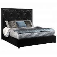 кровать двуспальная 180х200 черная petals queen в Таганроге