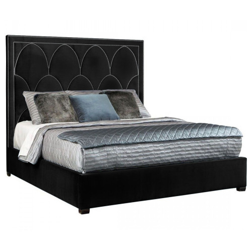 кровать двуспальная 180х200 черная petals queen в Таганроге