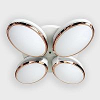 потолочная светодиодная люстра ambrella light orbital granule fg2024 wh 96w+40w d760 в Таганроге