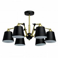 потолочная люстра mw-light таун 5 691011506 черная в Таганроге