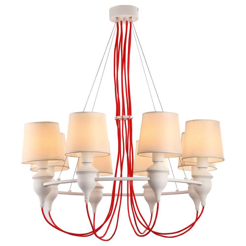 подвесная люстра arte lamp sergio a3325lm-8wh в Таганроге