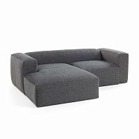 диван блок sofa двухместный левый угол черный от la forma (ex julia grup) в Таганроге