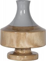 ваза настольная rustic chic vase grey wood в Таганроге