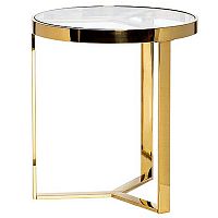 стол журнальный bridge gold 50*55см золотой в Таганроге