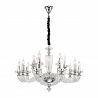подвесная люстра lucia tucci ashanti 1255.15 clear матовый никель, белая в Таганроге