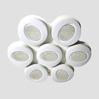 потолочный светодиодный светильник ambrella light orbital crystal sand fs1587/7 364w d880*800 в Таганроге