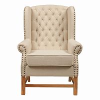 кресло мягкое с ушами french provincial armchair бежевое в Таганроге