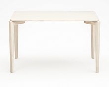 стол обеденный с белой столешницей и бежевыми ножками rectangle compact в Таганроге
