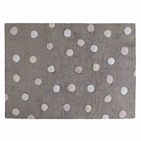 ковер tricolor polka dots серый розовый в Таганроге