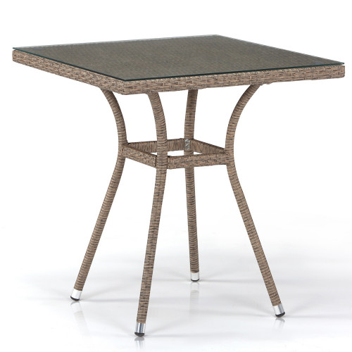 стол из иск. ротанга t282bnt-w56-70x70 light brown в Таганроге