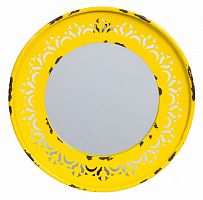 зеркало круглое металлическое желтое fiesta yellow в Таганроге