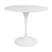 стол eero saarinen style tulip table mdf белый d90 глянцевый в Таганроге