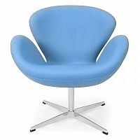 кресло swan chair голубое в Таганроге