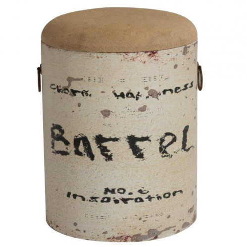 столик-табурет barrel white бежевый в Таганроге