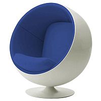 детское кресло eero ball chair бело-синее в Таганроге