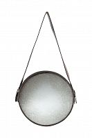 зеркало на ремне круглое металлическое диаметр 38 см iron and rope round в Таганроге